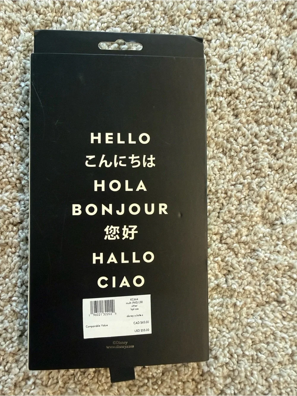 kate spade Disney x The Aristocats White Phone Case with Yellow Logo